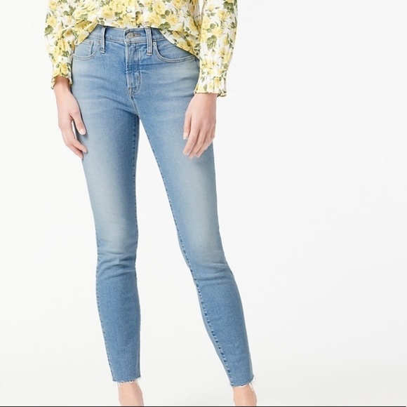 J crew 9” high rise toothpick jeans Hamden wash - Picture 1 of 8